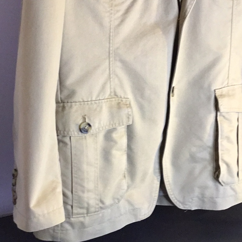 Life Khaki Safari Blazer Mens XL Multi Pocket - Picture 5 of 16